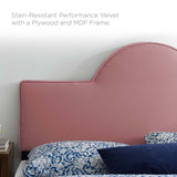 Dawn Full/Queen Performance Velvet Headboard Dusty Rose MOD-6303-DUS