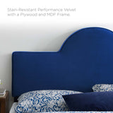 Dawn Full/Queen Performance Velvet Headboard Navy MOD-6303-NAV