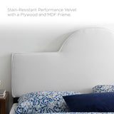 Dawn King/California King Performance Velvet Headboard White MOD-6304-WHI