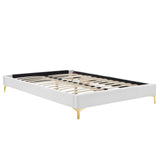 Sutton King Performance Velvet Bed Frame White MOD-6307-WHI