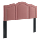 Cecilia King/California King Performance Velvet Headboard Dusty Rose MOD-6310-DUS