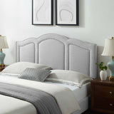 Cecilia King/California King Performance Velvet Headboard Light Gray MOD-6310-LGR