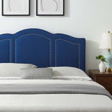 Cecilia King/California King Performance Velvet Headboard Navy MOD-6310-NAV