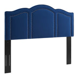 Cecilia King/California King Performance Velvet Headboard Navy MOD-6310-NAV