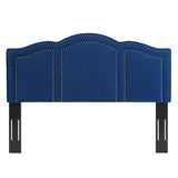 Cecilia King/California King Performance Velvet Headboard Navy MOD-6310-NAV