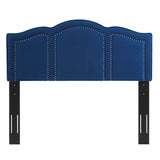 Cecilia King/California King Performance Velvet Headboard Navy MOD-6310-NAV