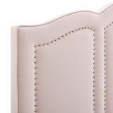 Cecilia King/California King Performance Velvet Headboard Pink MOD-6310-PNK