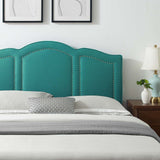 Cecilia King/California King Performance Velvet Headboard Teal MOD-6310-TEA