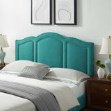 Cecilia King/California King Performance Velvet Headboard Teal MOD-6310-TEA