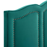 Cecilia King/California King Performance Velvet Headboard Teal MOD-6310-TEA