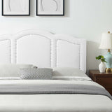 Cecilia King/California King Performance Velvet Headboard White MOD-6310-WHI