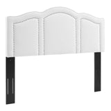 Cecilia King/California King Performance Velvet Headboard White MOD-6310-WHI