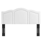 Cecilia King/California King Performance Velvet Headboard White MOD-6310-WHI