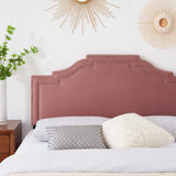 Lucia Full/Queen Performance Velvet Headboard Dusty Rose MOD-6312-DUS