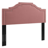 Lucia Full/Queen Performance Velvet Headboard Dusty Rose MOD-6312-DUS