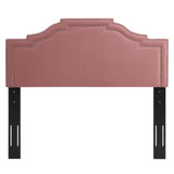 Lucia Full/Queen Performance Velvet Headboard Dusty Rose MOD-6312-DUS