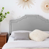 Lucia Full/Queen Performance Velvet Headboard Light Gray MOD-6312-LGR