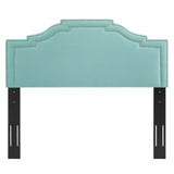 Lucia Full/Queen Performance Velvet Headboard Mint MOD-6312-MIN