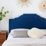 Lucia Full/Queen Performance Velvet Headboard Navy MOD-6312-NAV