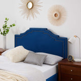 Lucia Full/Queen Performance Velvet Headboard Navy MOD-6312-NAV