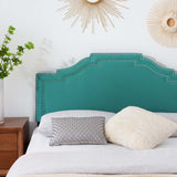 Lucia Full/Queen Performance Velvet Headboard Teal MOD-6312-TEA