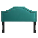 Lucia Full/Queen Performance Velvet Headboard Teal MOD-6312-TEA