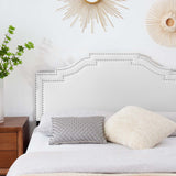 Lucia Full/Queen Performance Velvet Headboard White MOD-6312-WHI