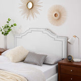 Lucia Full/Queen Performance Velvet Headboard White MOD-6312-WHI