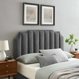 Rosalind Performance Velvet Twin Headboard Charcoal MOD-6314-CHA