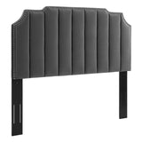 Rosalind Performance Velvet Twin Headboard Charcoal MOD-6314-CHA