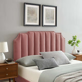 Rosalind Performance Velvet Twin Headboard Dusty Rose MOD-6314-DUS