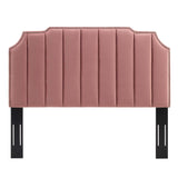 Rosalind Performance Velvet Twin Headboard Dusty Rose MOD-6314-DUS