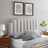 Rosalind Performance Velvet Twin Headboard Light Gray MOD-6314-LGR