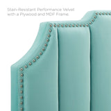 Rosalind Performance Velvet Twin Headboard Mint MOD-6314-MIN