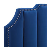 Rosalind Performance Velvet Twin Headboard Navy MOD-6314-NAV