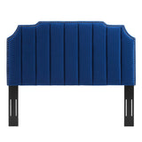 Rosalind Performance Velvet Twin Headboard Navy MOD-6314-NAV