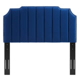 Rosalind Performance Velvet Twin Headboard Navy MOD-6314-NAV