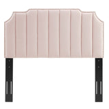 Rosalind Performance Velvet Twin Headboard Pink MOD-6314-PNK