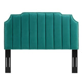 Rosalind Performance Velvet Twin Headboard Teal MOD-6314-TEA