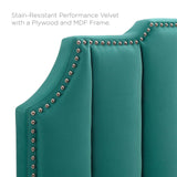 Rosalind Performance Velvet Twin Headboard Teal MOD-6314-TEA