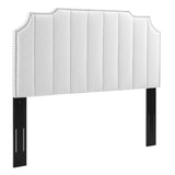 Rosalind Performance Velvet Twin Headboard White MOD-6314-WHI