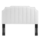 Rosalind Performance Velvet Twin Headboard White MOD-6314-WHI