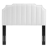 Rosalind Performance Velvet Twin Headboard White MOD-6314-WHI