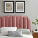 Rosalind Performance Velvet King/California King Headboard Dusty Rose MOD-6316-DUS