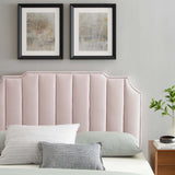 Rosalind Performance Velvet King/California King Headboard Pink MOD-6316-PNK