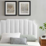 Rosalind Performance Velvet King/California King Headboard White MOD-6316-WHI