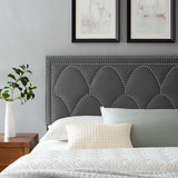 Modway Furniture Greta Performance Velvet King/California King Headboard XRXT Charcoal MOD-6322-CHA