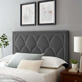 Modway Furniture Greta Performance Velvet King/California King Headboard XRXT Charcoal MOD-6322-CHA