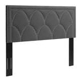 Modway Furniture Greta Performance Velvet King/California King Headboard XRXT Charcoal MOD-6322-CHA