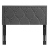 Modway Furniture Greta Performance Velvet King/California King Headboard XRXT Charcoal MOD-6322-CHA